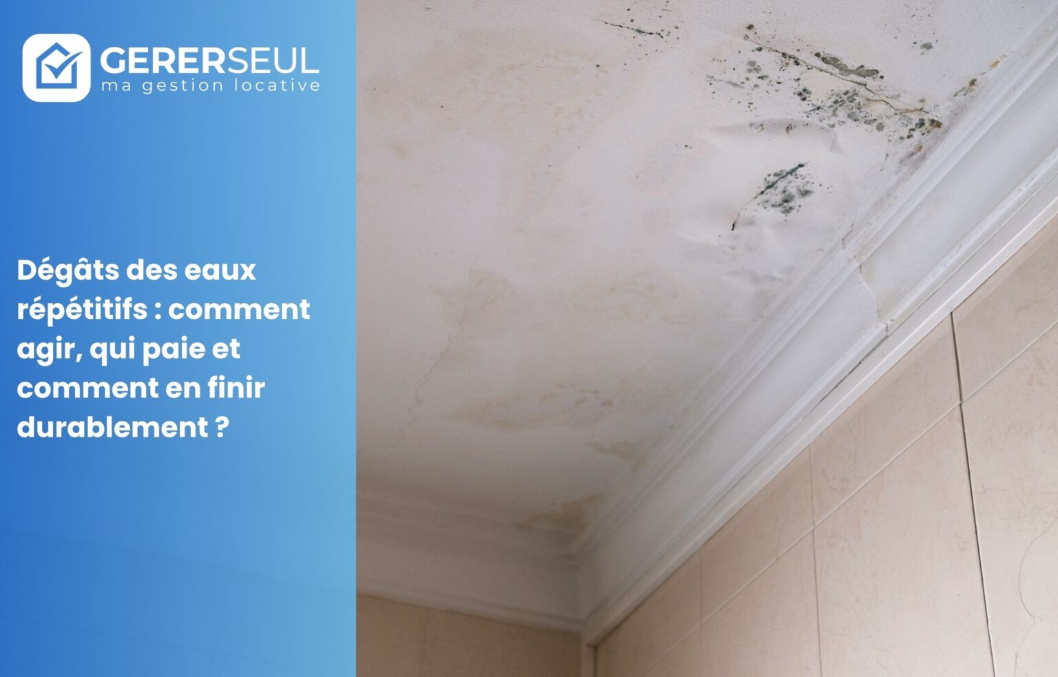 Dégâts des eaux répétitifs : comment agir, qui paie et comment en finir durablement ?