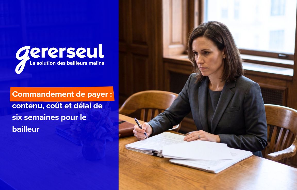 Commandement de payer : contenu, coût et délai de six semaines pour le bailleur