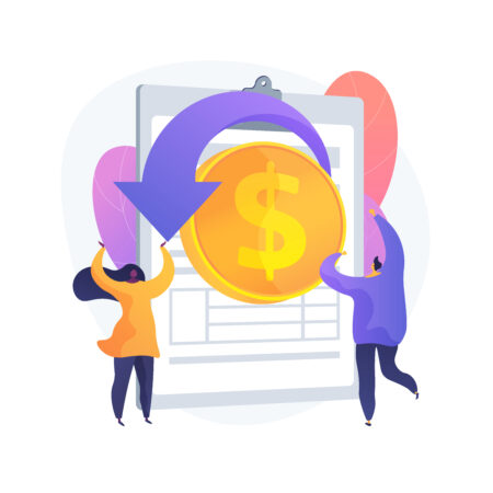 Remittance money. Forward cash overseas. Direct funding, give allowance, spare sum. Getting payroll. Transferring forex money. Drop coin. Vector isolated concept metaphor illustration.